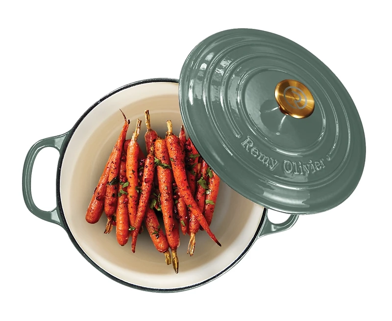 Remy Olivier Jasper Casserole en fonte avec couvercle, 6 L