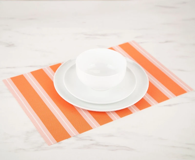 Vinyl Rectangular Placemat, Orange