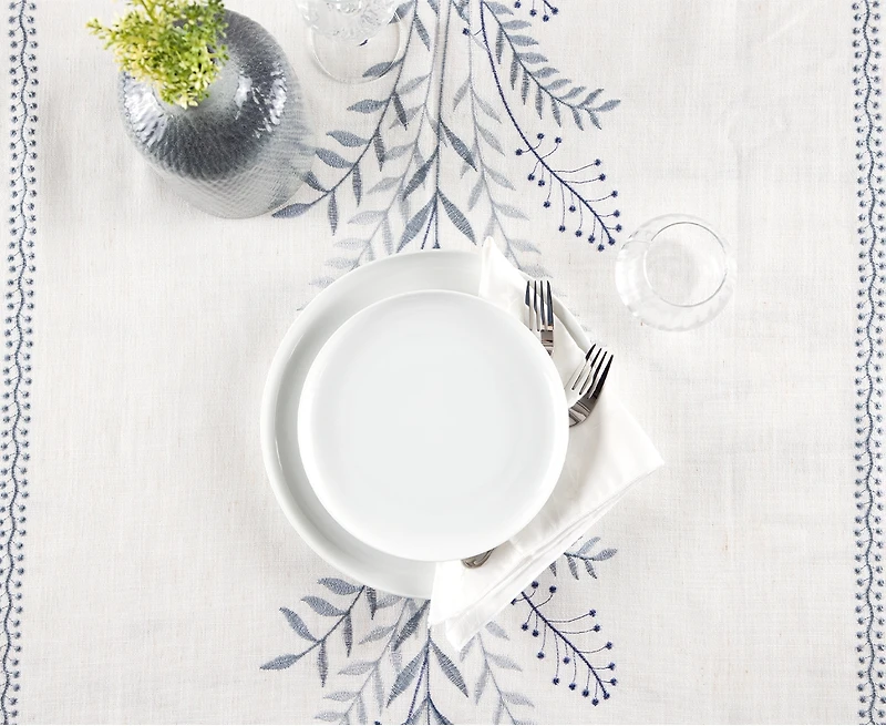 Serene Tablecloth, Blue, 55 x 102" 