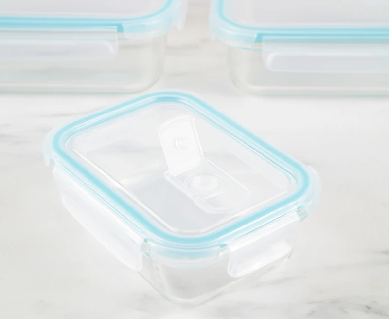 Snap & Lock Rectangular Containers, Set of 3