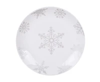 Silver Snowflake 37-Piece Dinnerware Set