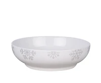 Silver Snowflake 37-Piece Dinnerware Set