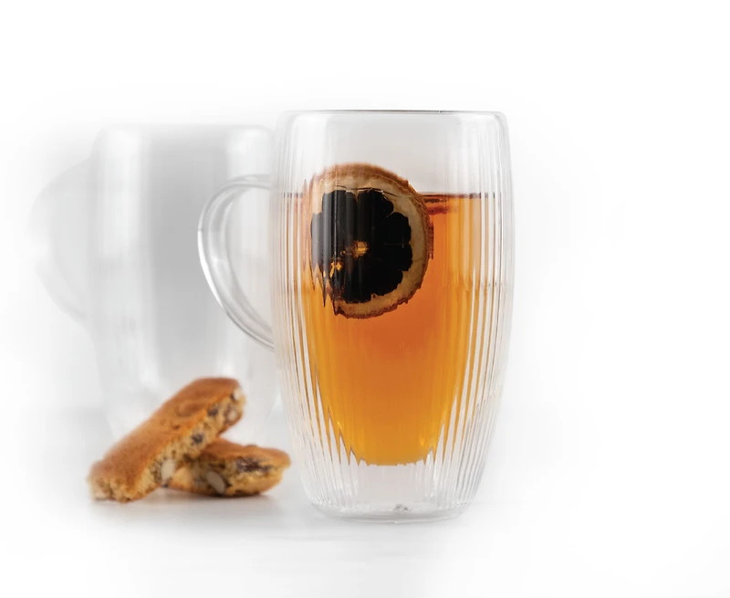 Nuvo Set de verres à double paroi avec poignée, 450ml