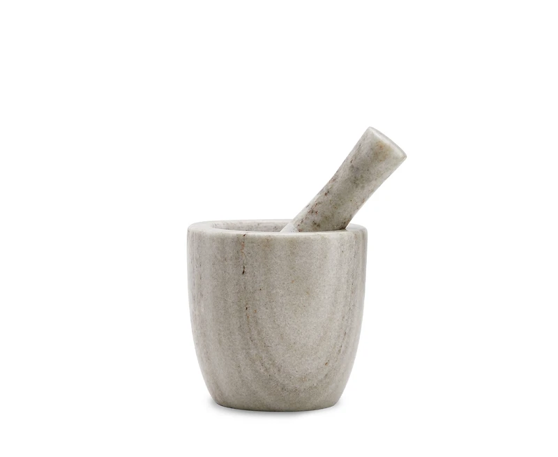 R.O Marble Mortar & Pestle 11x11