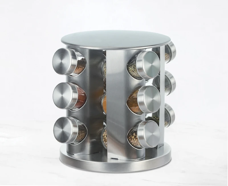 Mallorca 12-Pc Spice Rack Set Filled