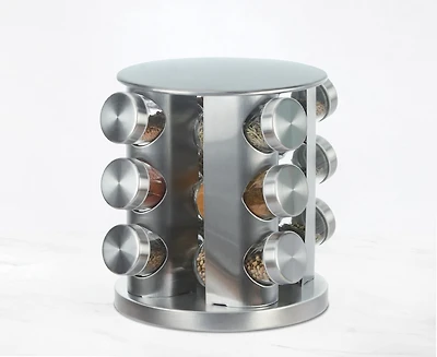 Mallorca 12-Pc Spice Rack Set Filled