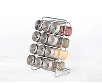 Liberty Steel Top 12-Piece Spice Rack Set