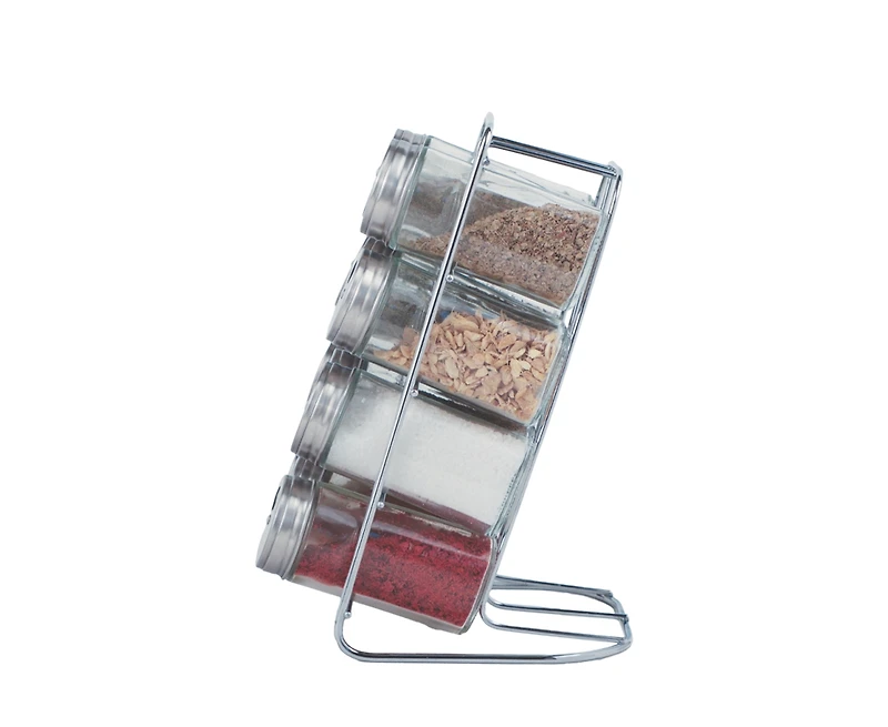 Liberty Steel Top 12-Piece Spice Rack Set