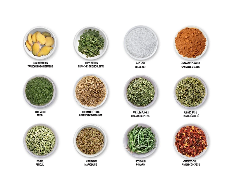 Liberty Steel Top 12-Piece Spice Rack Set