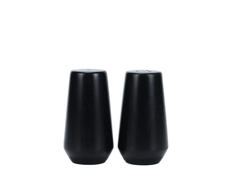 Remy Olivier Rubber Wood S&P Shaker, Black