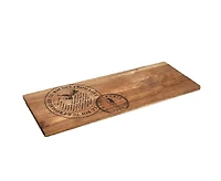 CHARCUTERIE SPECIAL-BOARD W/ 3 GOLD KNIVES,63CM.