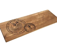 CHARCUTERIE SPECIAL-BOARD W/ 3 GOLD KNIVES,63CM.