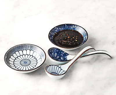 Nobu 4-Piece Dish & Spoon Set