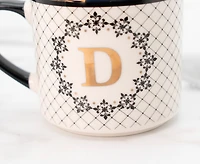 Mug Mono D - Noir/Or, 480ml