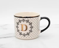 Mug Mono D - Noir/Or, 480ml