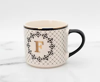 Mug Mono F - Noir/Or, 480 ml