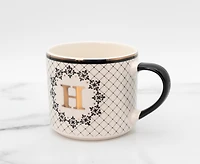 Mono H Mug - Black/Gold, 480 ml