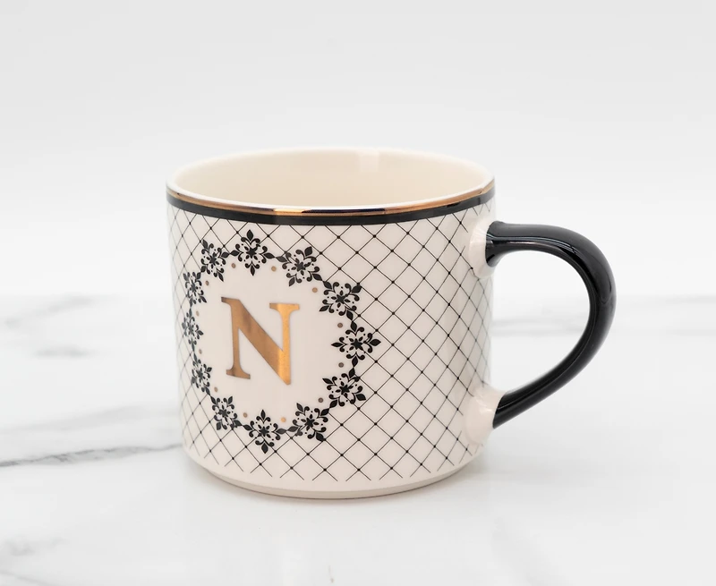 Tasse Mono N - Noir/Or, 480ml