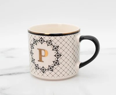 Mono P Mug - Black/Gold, 480ml