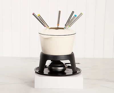 Ensemble à fondue en fonte Orford