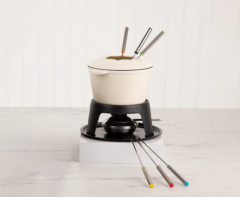 Cast Iron Fondue Set