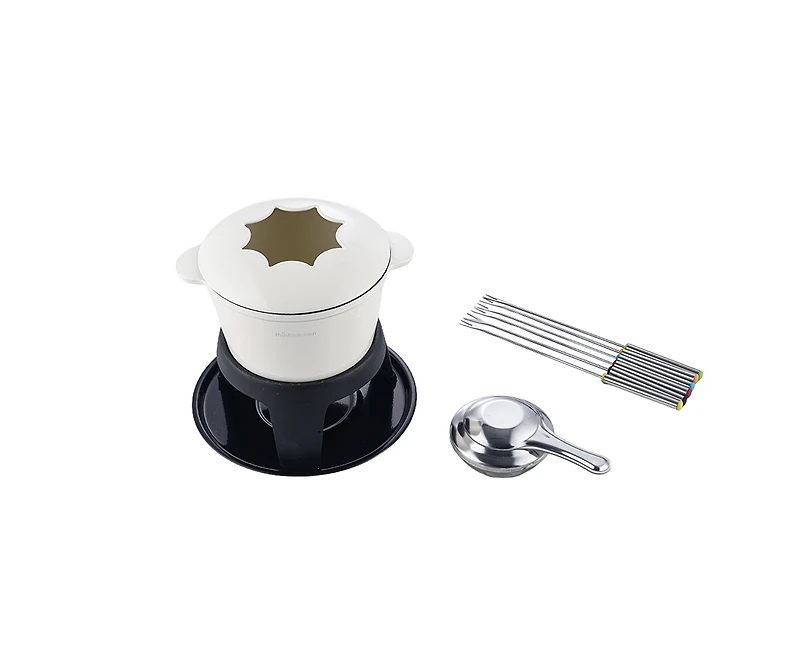 Ensemble à fondue en fonte Orford