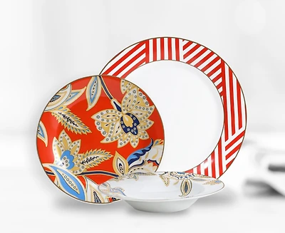 Genoa 12-Piece Dinnerware Set, Porcelain