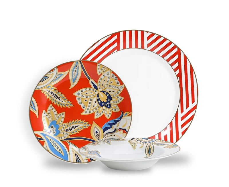 Genoa 12-Piece Dinnerware Set, Porcelain