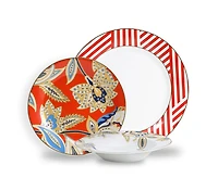 Genoa 12-Piece Dinnerware Set, Porcelain