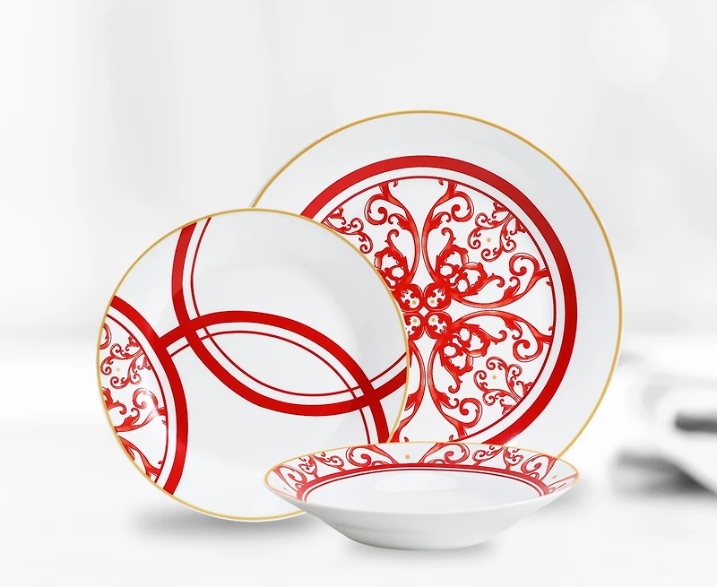 Vittoria 12-Piece Dinnerware Set, Porcelain
