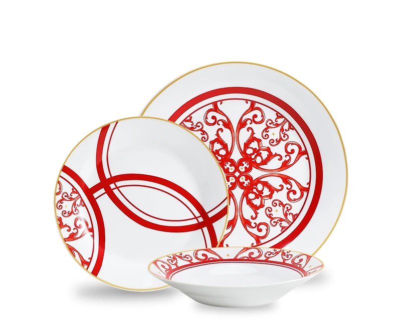 Vittoria 12-Piece Dinnerware Set, Porcelain