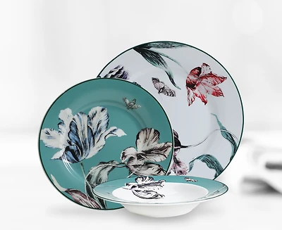 Pasadena 12-Pc Dinnerware Set, Porcelain