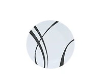 Linear 12-Piece Dinnerware Set, Porcelain