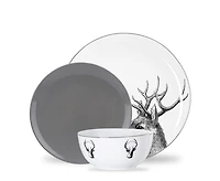 Wildwood 12-Piece Dinnerware Set, Porcelain