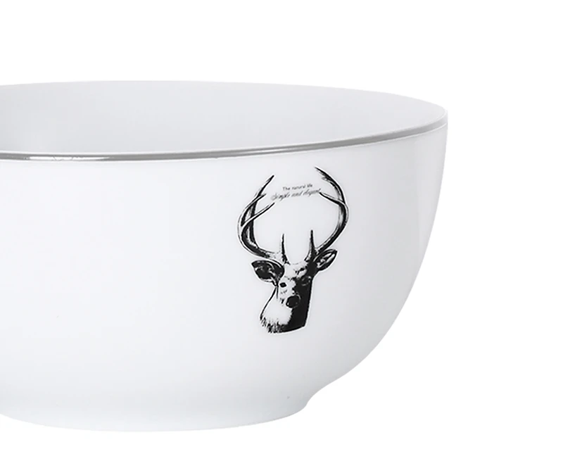 Wildwood 12-Piece Dinnerware Set, Porcelain