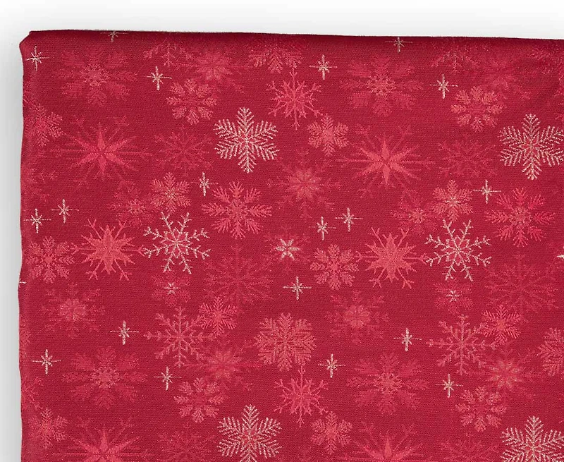 Holiday Tablecloth 58x102", Red/Gold