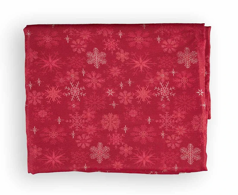 Holiday Tablecloth 58x120", Red/Gold