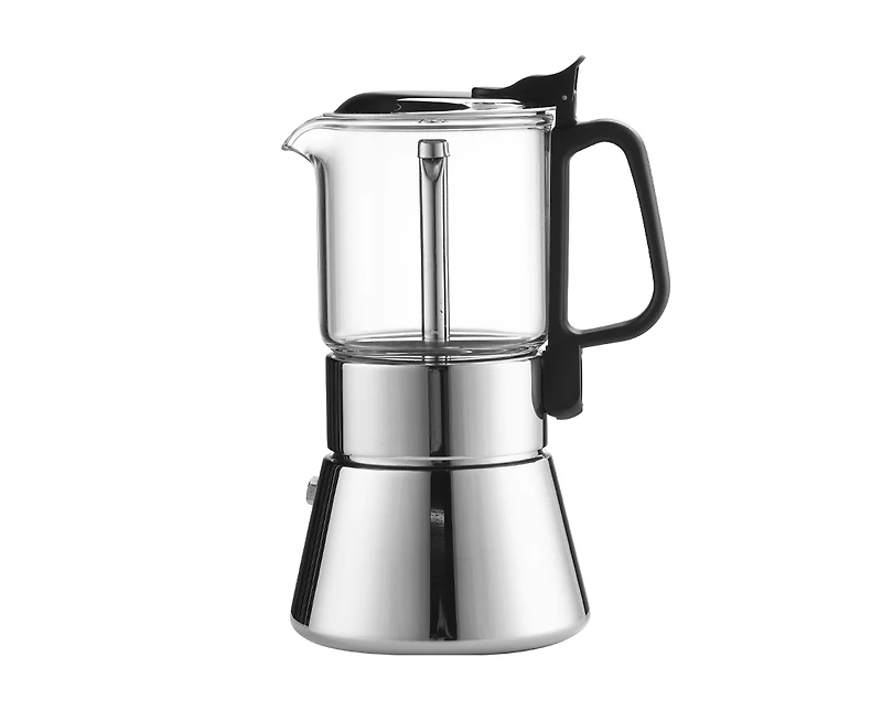 Olimpico Espresso Maker Glass S/S, 6 Cups