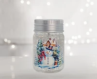 Snowman in Jar LED Water Globe 9x9x14 cm