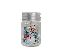 Snowman in Jar LED Water Globe 9x9x14 cm