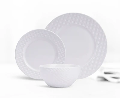 Snowlace 12pc Porcelain Dinnerware Set