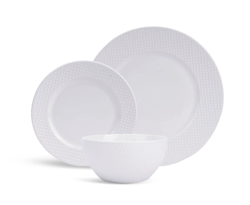 Snowlace 12pc Porcelain Dinnerware Set