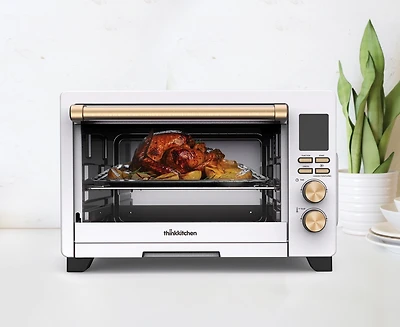 Four grille-pain/à air thinkkitchen Diversi-Fry, blanc doré, 1800 W