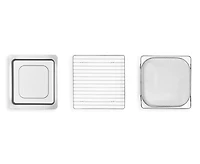 thinkkitchen Diversi-Fry Toaster/Air-Fry Oven, White Gold, 1800W
