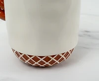 Tasse Bretzel avec bordure brune