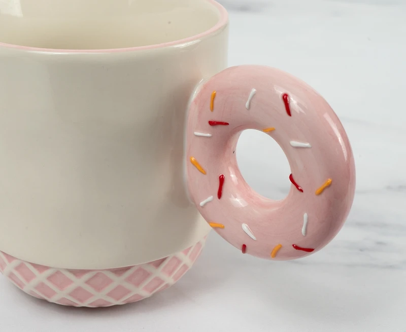 Stokes Donut Mug, Pink