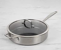 Remy Olivier Tri-Ply Steel Saute Pan with Cover, 30x7cm