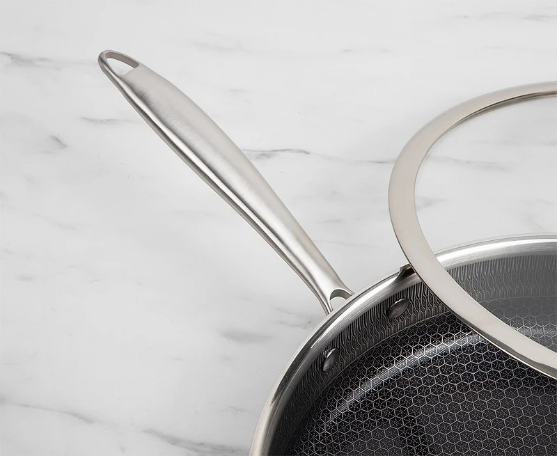 Remy Olivier Tri-Ply Steel Saute Pan with Cover, 30x7cm