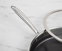 Remy Olivier Tri-Ply Steel Saute Pan with Cover, 30x7cm
