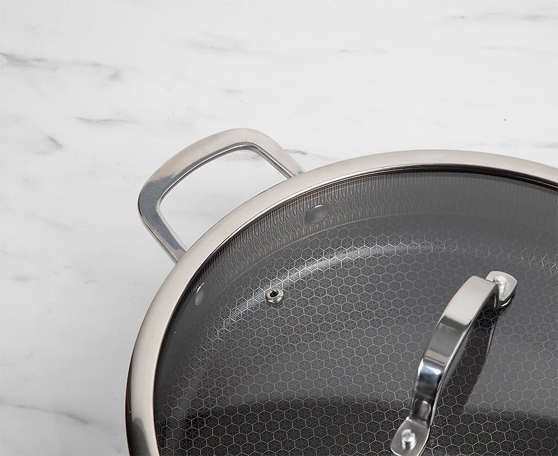 Remy Olivier Tri-Ply Steel Saute Pan with Cover, 30x7cm